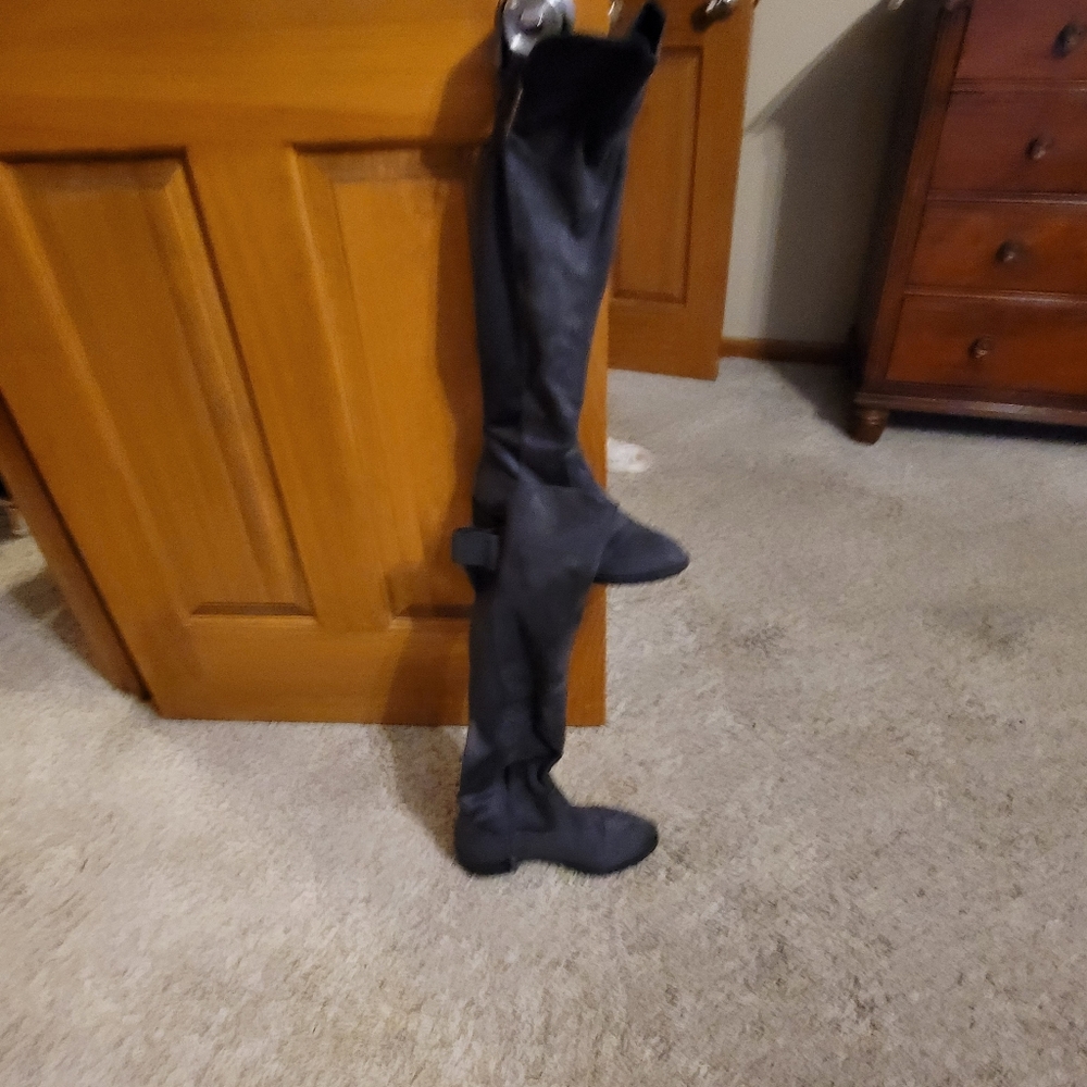 Women's over the knee gray boot